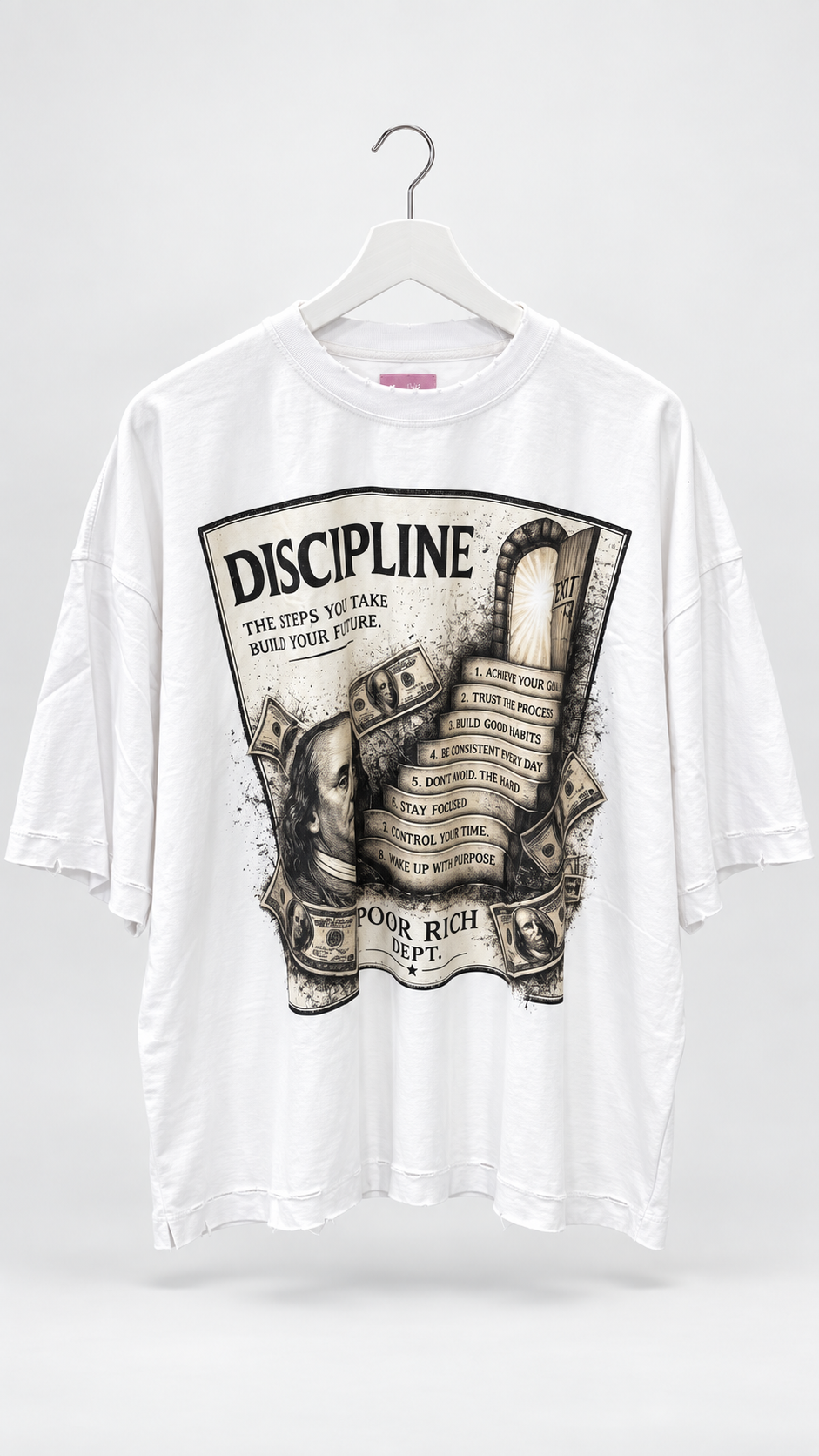 La camiseta Discipline Code - Blanca
